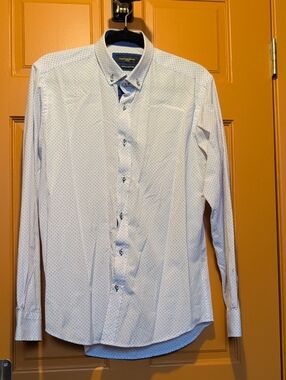 Lloyd & JEFFERSON Light Blue Microdot Button-Down Shirt